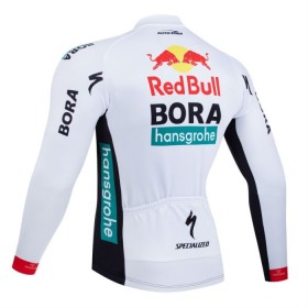 Maglia 2025 BORA-Hansgrohe Bull Manica Lunga Nero Rosso